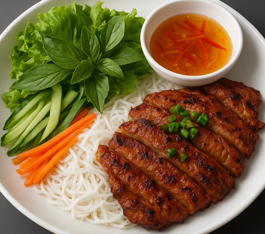 Bun Thit Nuong Vermicelli Bowl at Mekong Restaurant Calgary