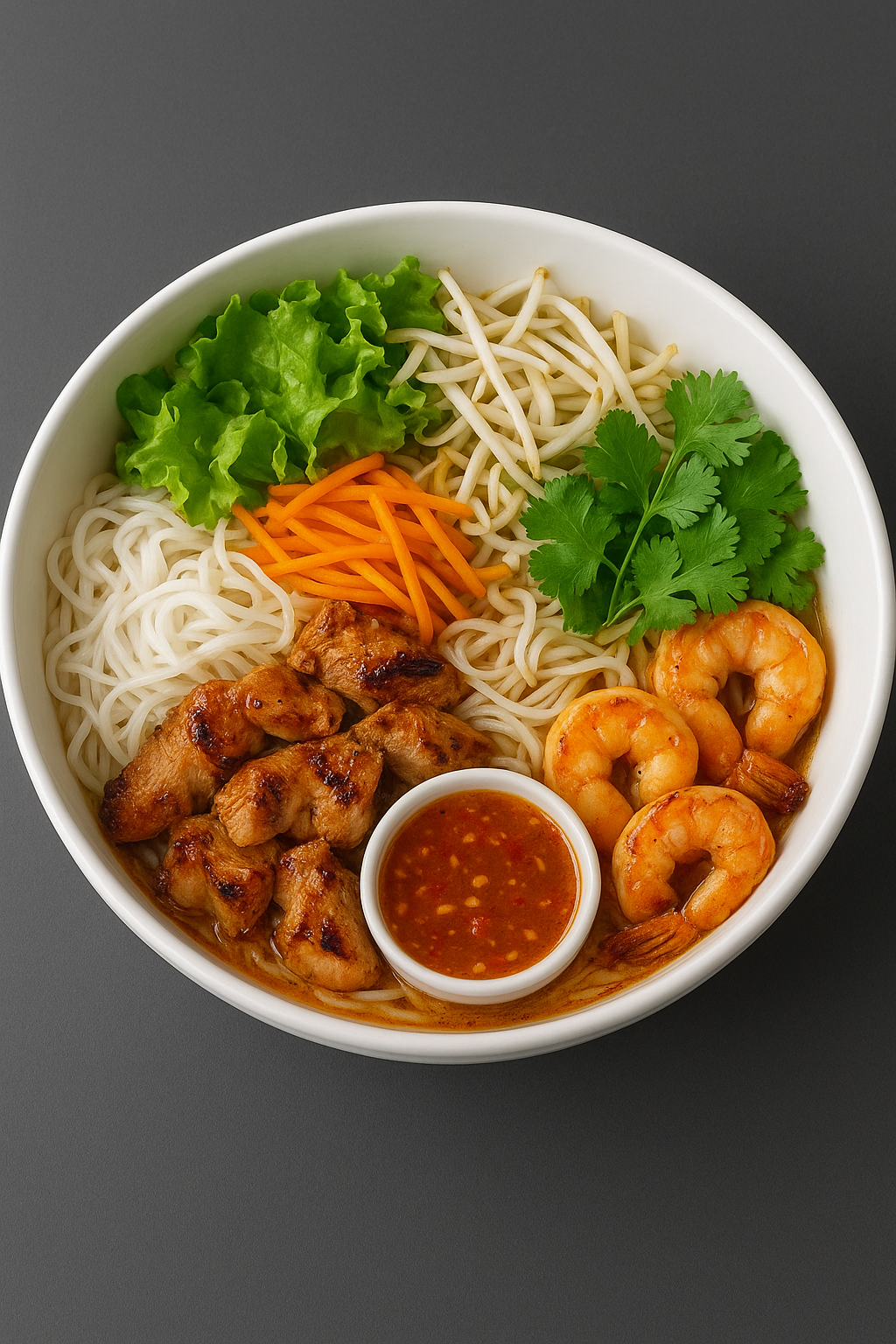 Delicious Vermicelli Bowls at Mekong Restaurant in Calgary, AB